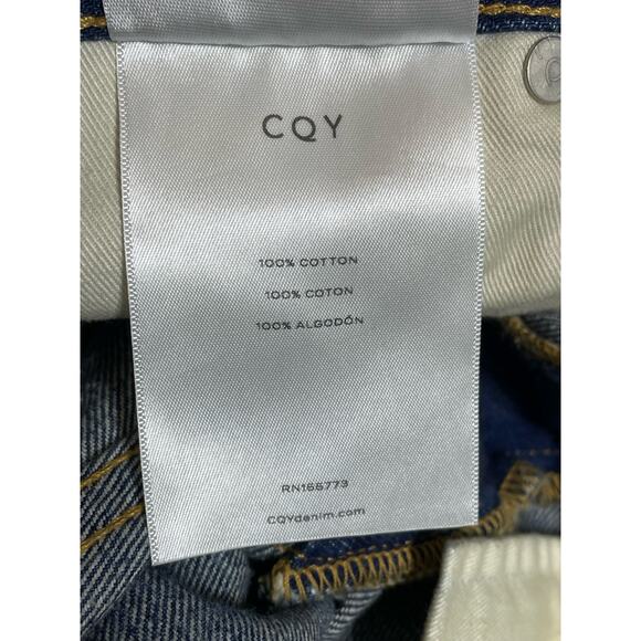 CQY Jeans Size 30 High Rise Straight Leg Preppy Designer Festival Runs Big - Picture 7 of 7
